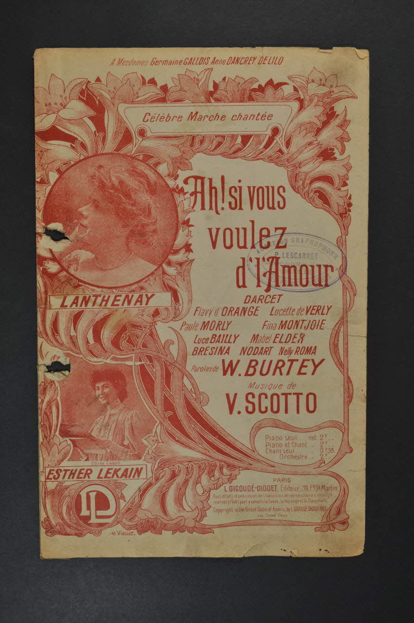 chanson petit format 1965.121.90 Photo Mucem