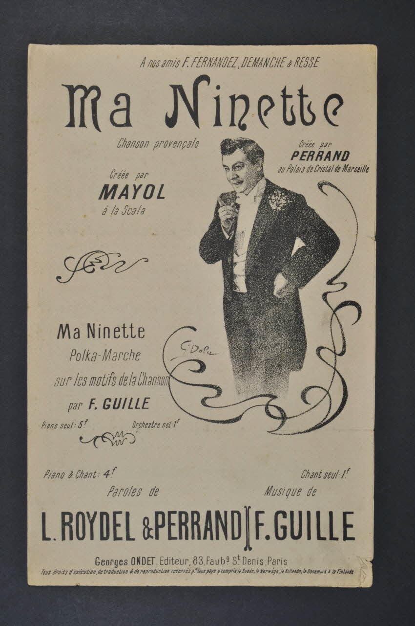 chanson petit format 1966.121.136 Photo Mucem