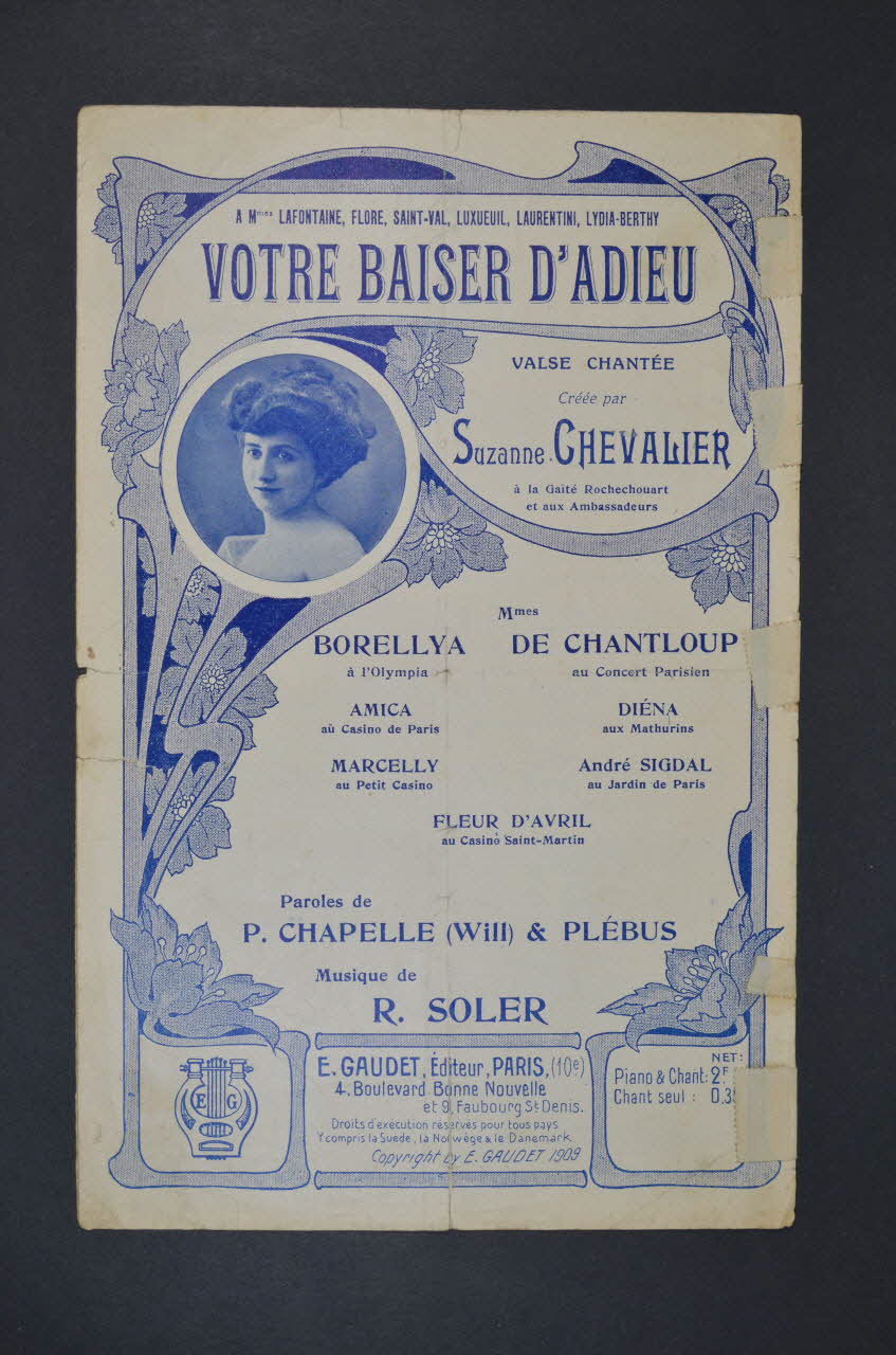 chanson petit format 1966.121.142 Photo Mucem