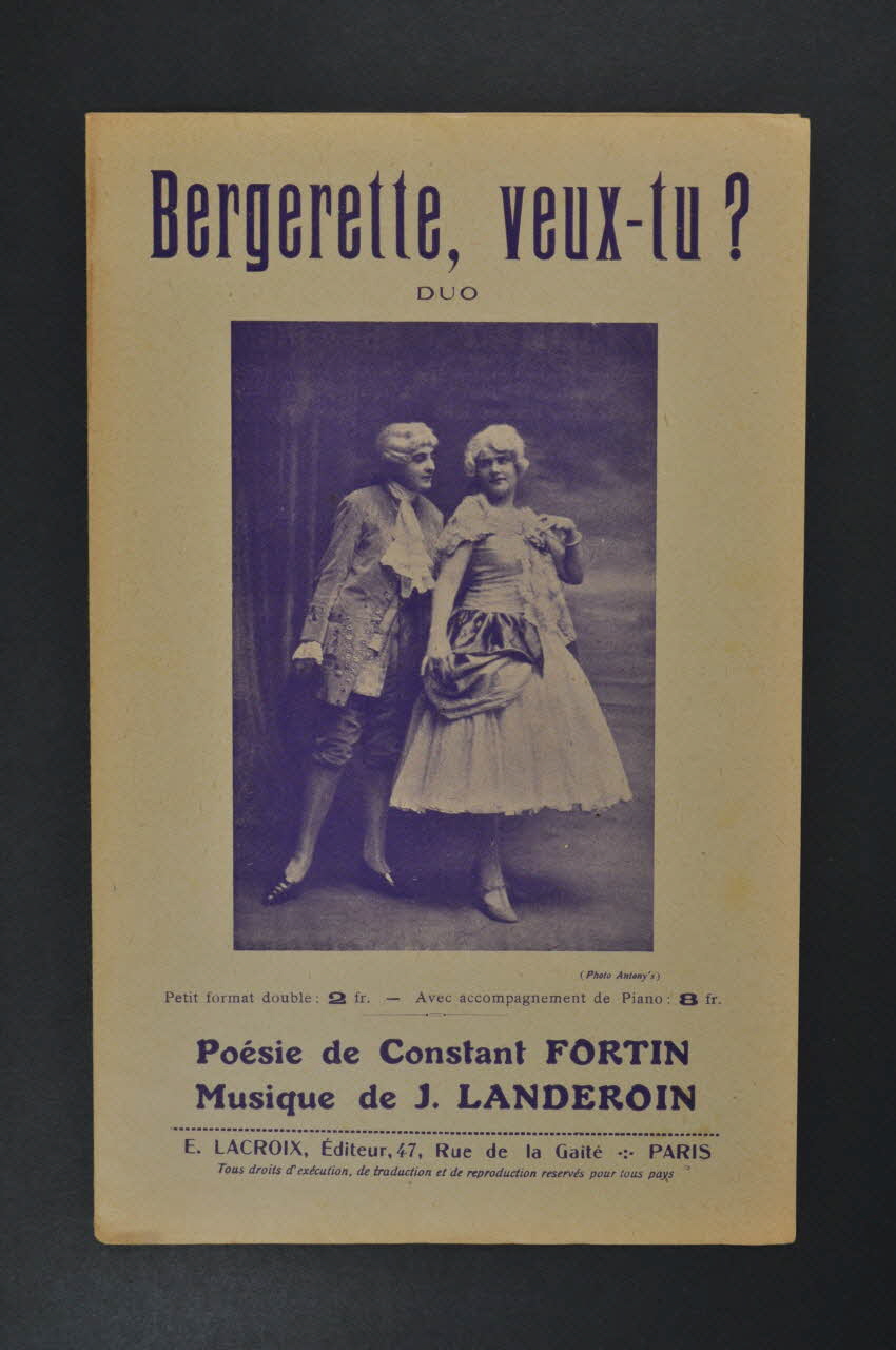 chanson petit format 1966.121.151 Photo Mucem