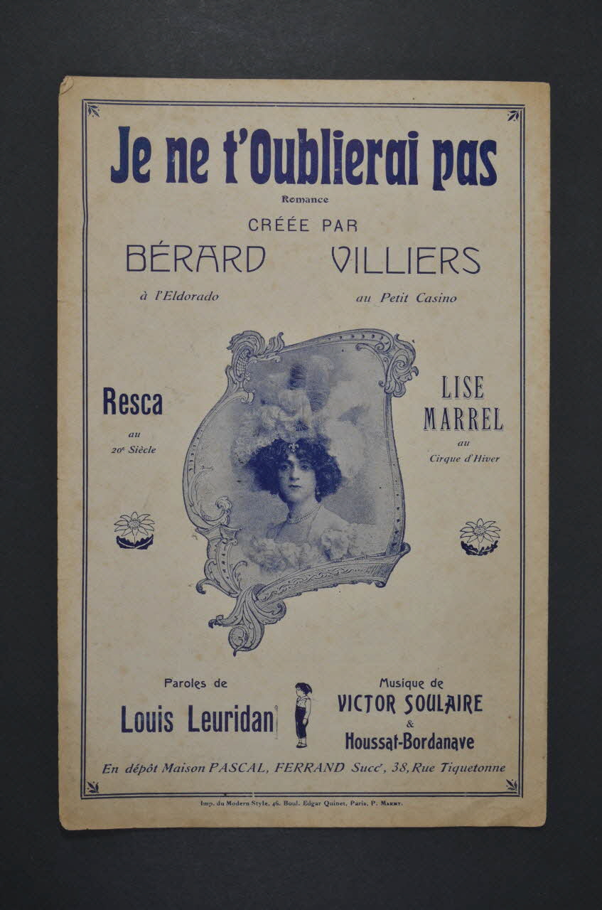 chanson petit format 1966.121.153 Photo Mucem