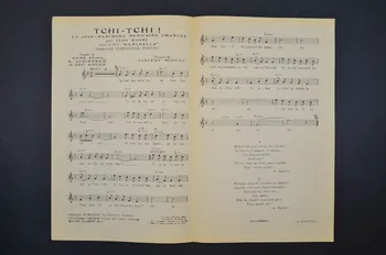 Géo Koger ; Vincent Scotto ; René Pujol ; E Audiffred ; Tino Rossi ; Salabert chanson petit format 1936 1965.128.9 Photo Mucem
