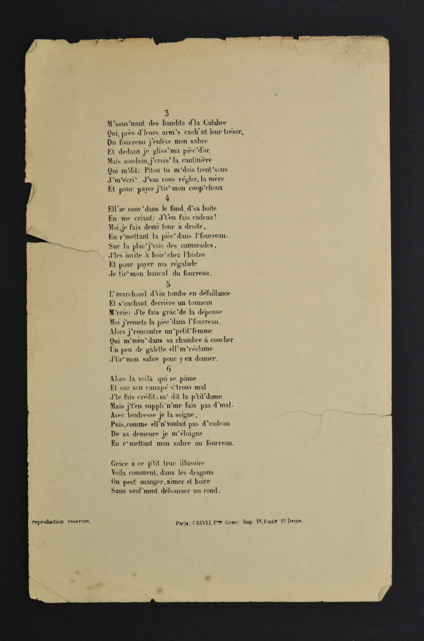 chanson petit format 1966.121.158 Photo Mucem