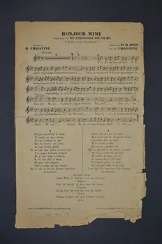 chanson petit format 1965.134.18 Photo Mucem