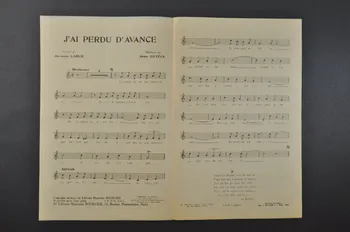 Jean Lutèce ; Jacques Larue ; Annette Lajon ; Bourciété; chanson petit format 1940 1965.134.19 Photo Mucem