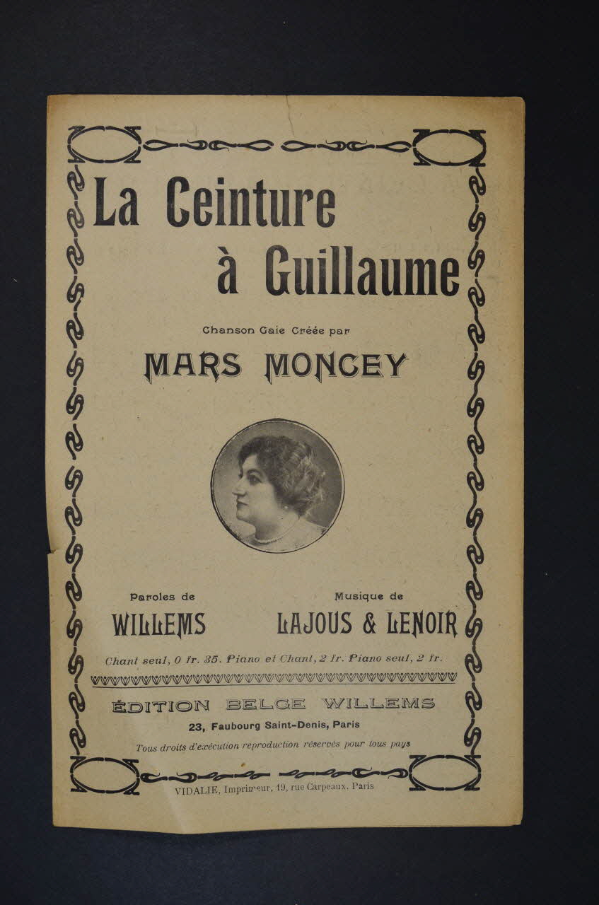 chanson petit format 1966.121.170 Photo Mucem