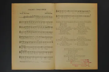 Emile Doloire ; R. Lepeltier ; Fréhel ; Norac ; Pauliès ; Charlot ; Gilles ; Albert Cambardi ; Georgel ; H. Delormel chanson petit format 1910 1965.134.28 Photo Mucem