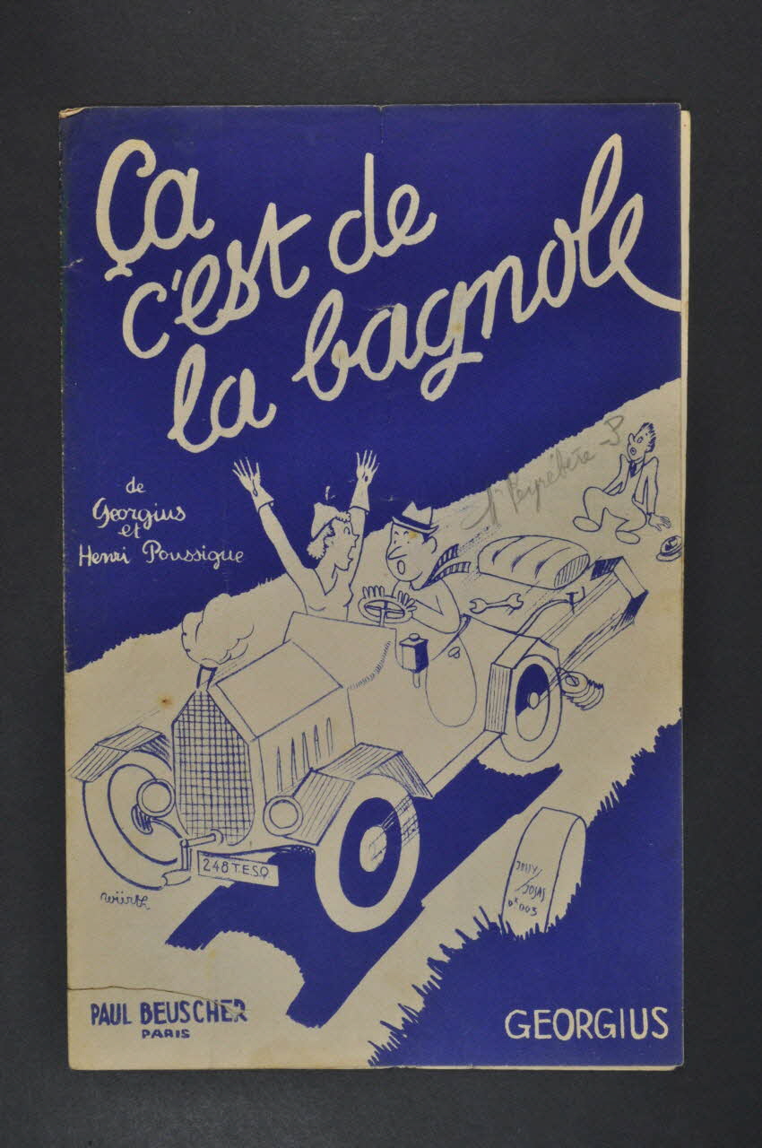 Henri Poussigue ; Georgius ; Paul Beuscher chanson petit format 1937 1966.121.182 Photo Mucem