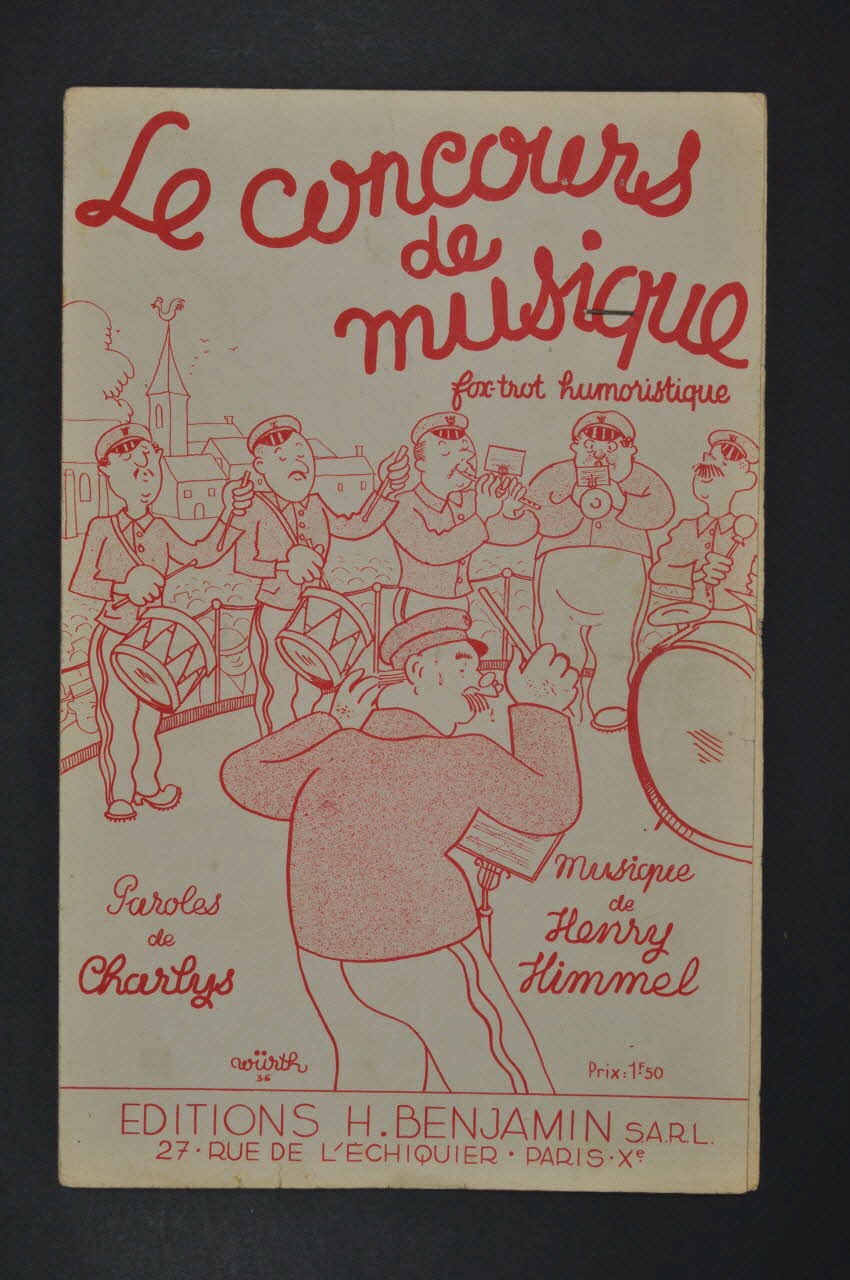 Charlys ; Henry Himmel ; H. Benjamin chanson petit format 1936 1966.121.183 Photo Mucem