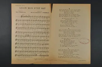 J-B. Boldi ; Octave Crémieux ; Alexandre Trébitsch ; Jacques Mayol ; Esther Lekain chanson petit format 1906 1965.134.33 Photo Mucem