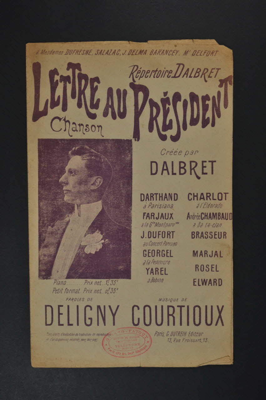 chanson petit format 1966.121.19 Photo Mucem