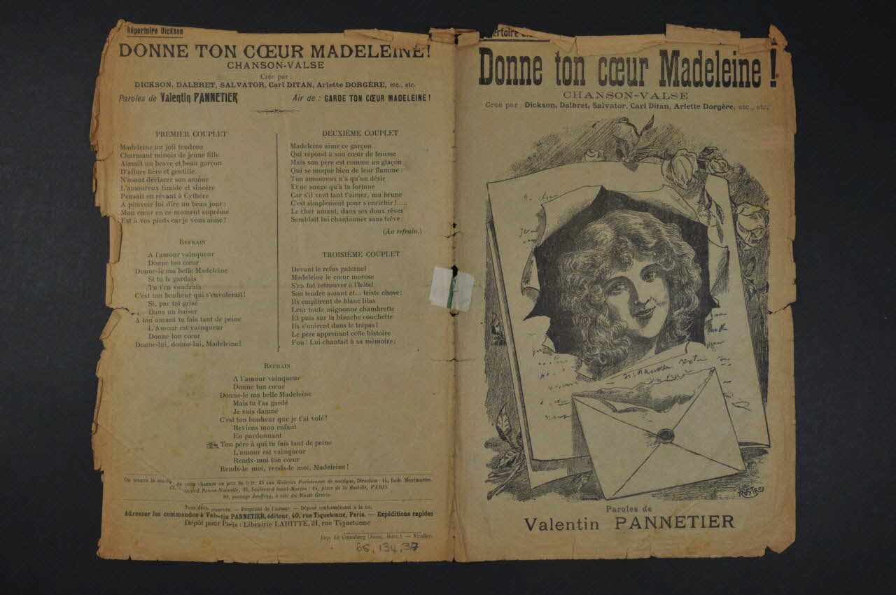 chanson petit format 1965.134.37 Photo Mucem