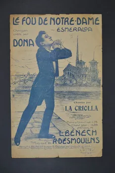 Ferdinand Louis Bénech ; Romain Desmoulins ; Dona ; La Criolla chanson petit format 1912 1966.121.198 Photo Mucem