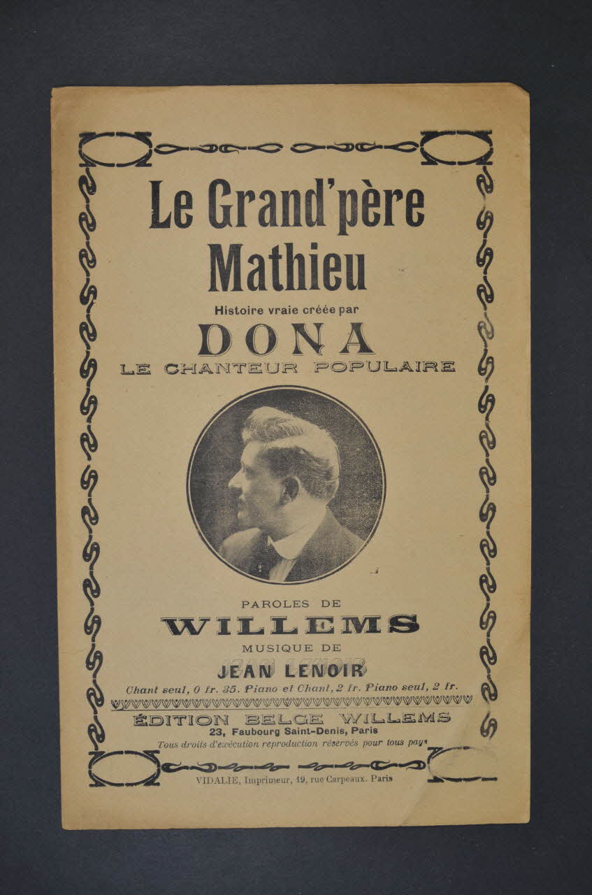 chanson petit format 1966.121.20 Photo Mucem