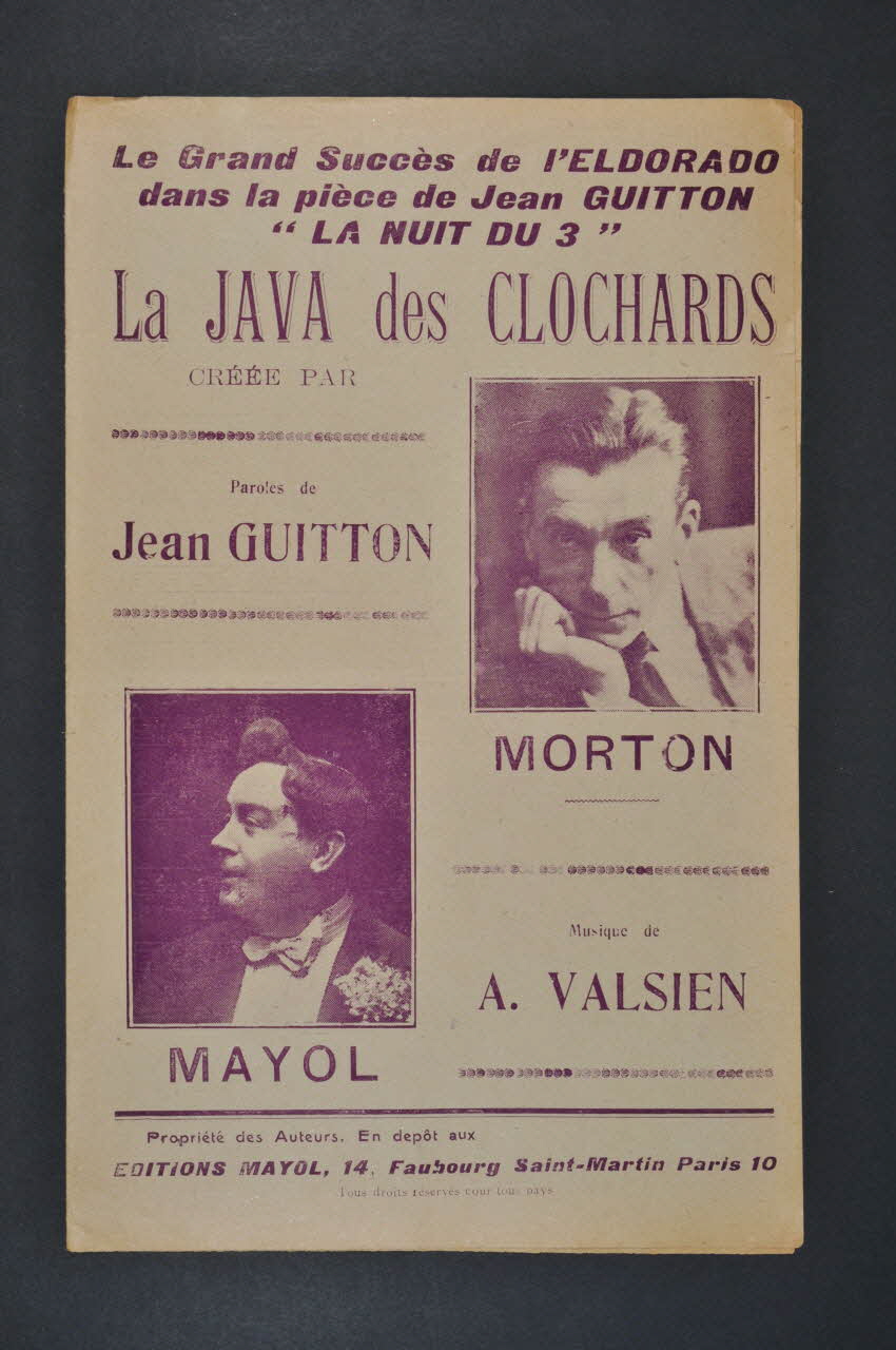 chanson petit format 1965.134.50 Photo Mucem