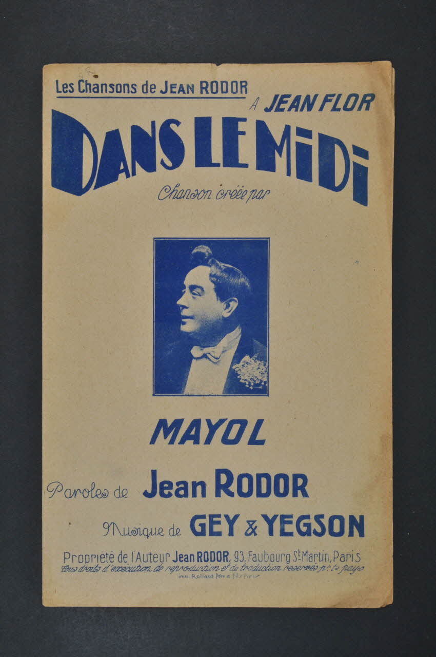 chanson petit format 1966.121.205 Photo Mucem