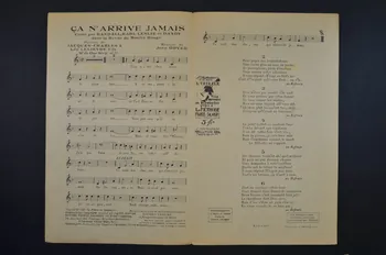 Jacques Charles ; Jean Boyer ; Léo Fils Lelièvre ; Salabert chanson petit format 1927 1966.121.208 Photo Mucem