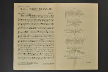 Paul Briquet ; Léo Jac ; Lucien Carol ; Georgel ; Editions Franco-Latines; chanson petit format 1930 1966.121.210  Photo Mucem