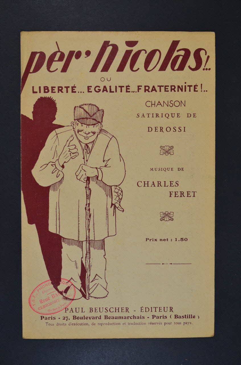 chanson petit format 1966.121.217 Photo Mucem