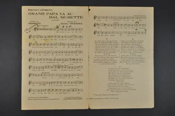 Georgius ; Charles Courtioux ; Labbé chanson petit format 1930 1966.121.22 Photo Mucem
