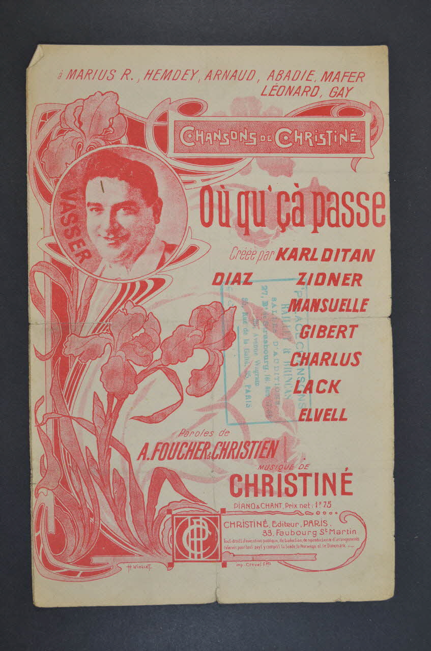 chanson petit format 1966.121.223 Photo Mucem