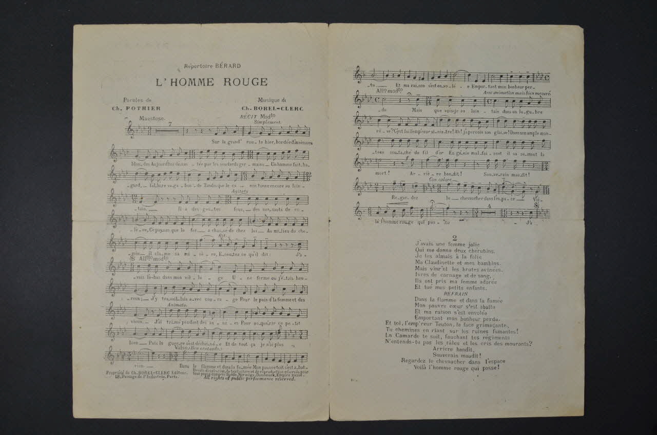 chanson petit format 1965.135.1 Photo Mucem