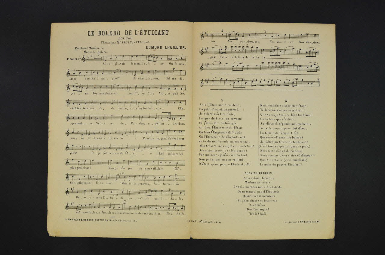 chanson petit format 1966.121.234 Photo Mucem
