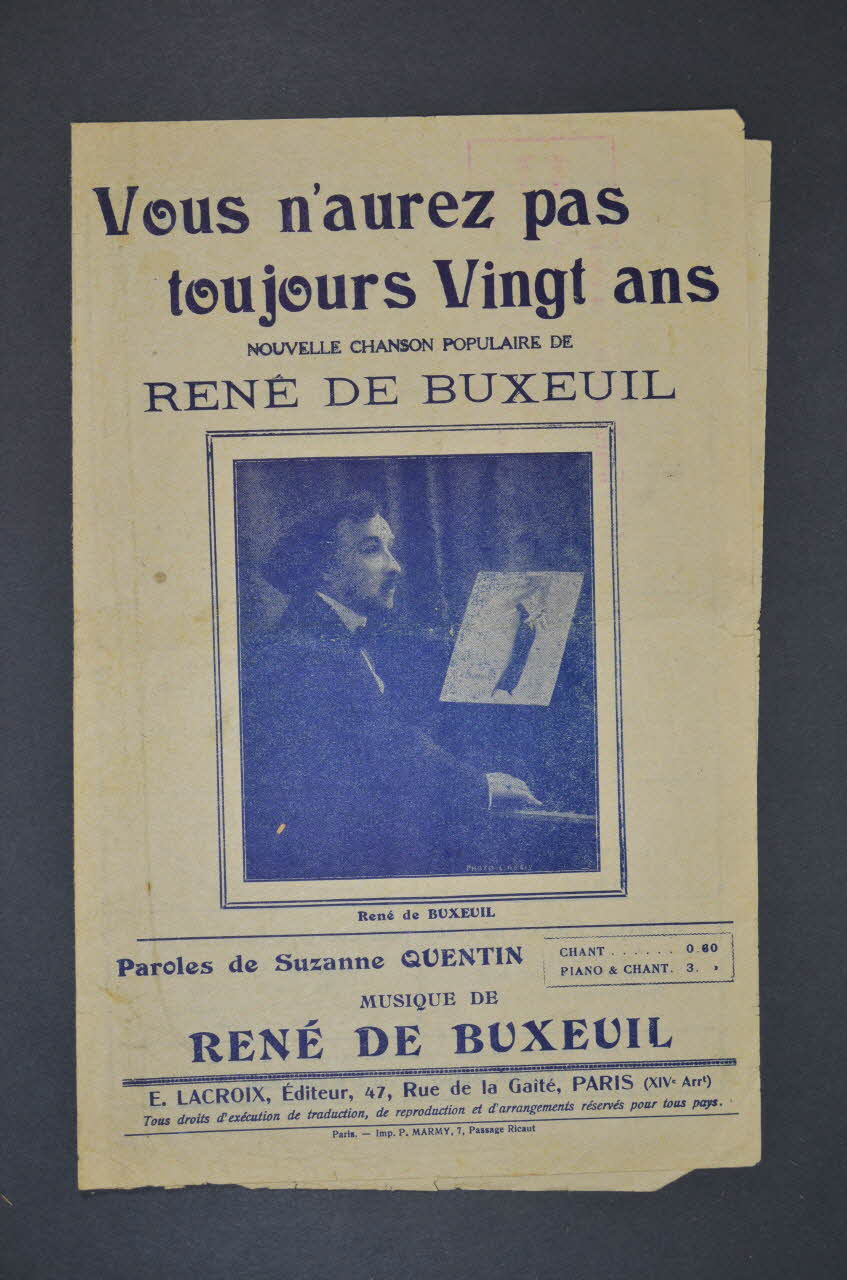 chanson petit format 1965.135.3 Photo Mucem