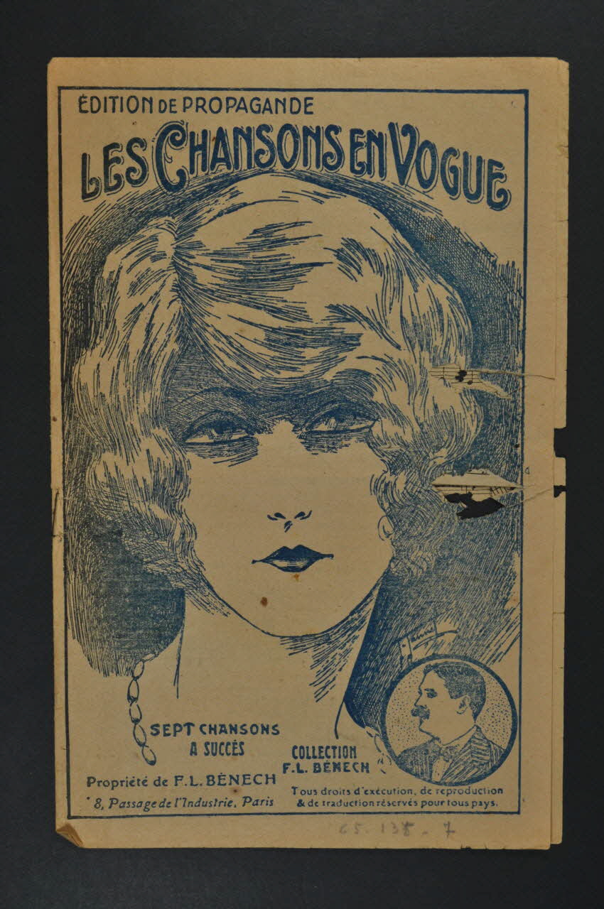 Ferdinand Louis Bénech ; Ernest Dumont chanson petit format 1922 1965.135.7 Photo Mucem