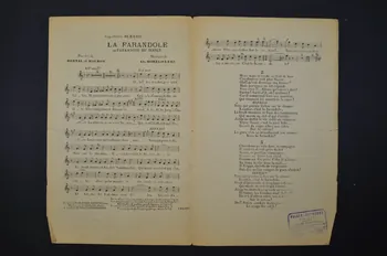 Louis Maubon ; Marcel Bertal ; Charles Borel-Clerc ; Marcelly ; Adolphe Bérard chanson petit format 1913 1965.136.10 Photo Mucem