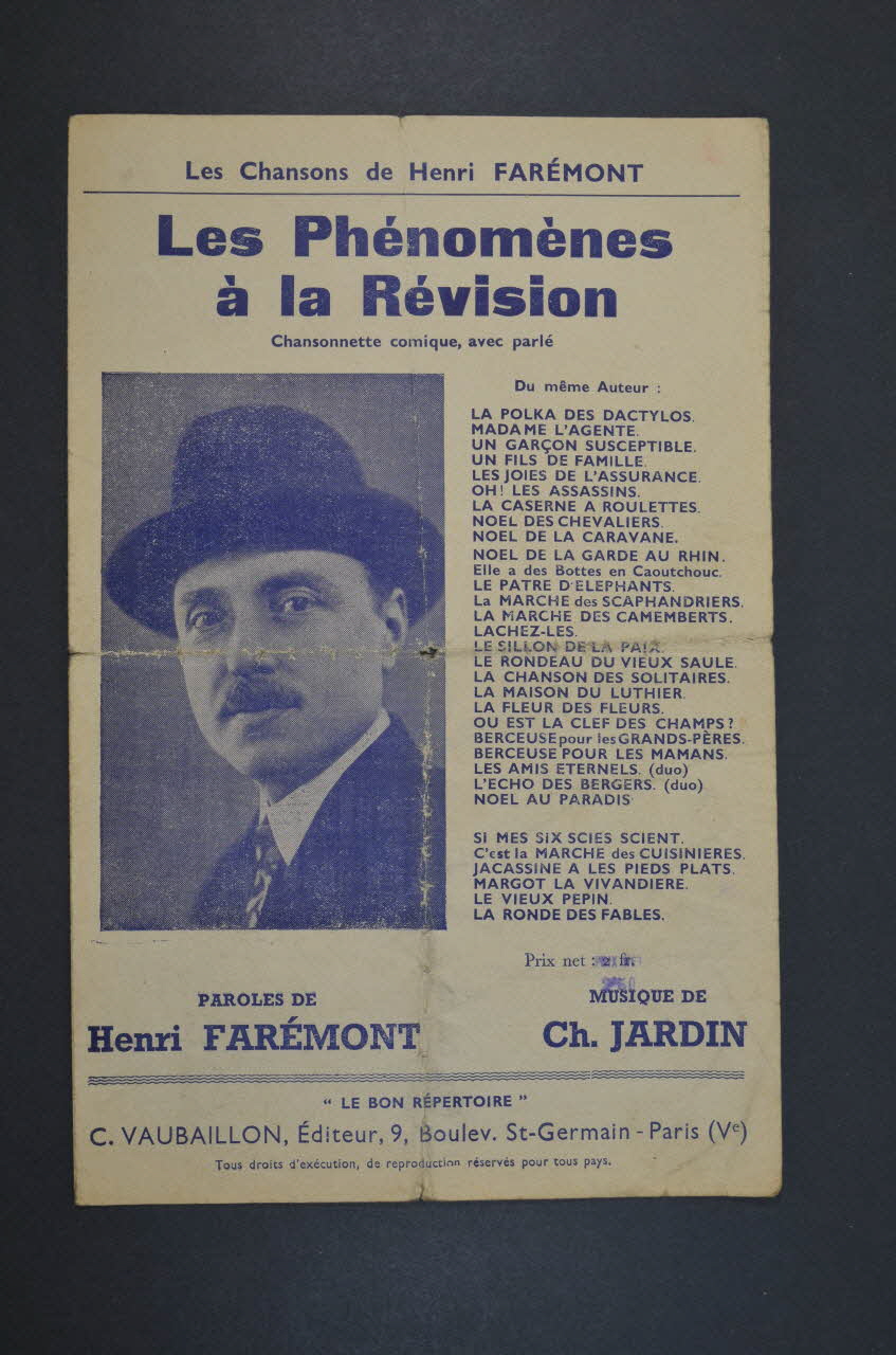 chanson petit format 1965.136.102 Photo Mucem