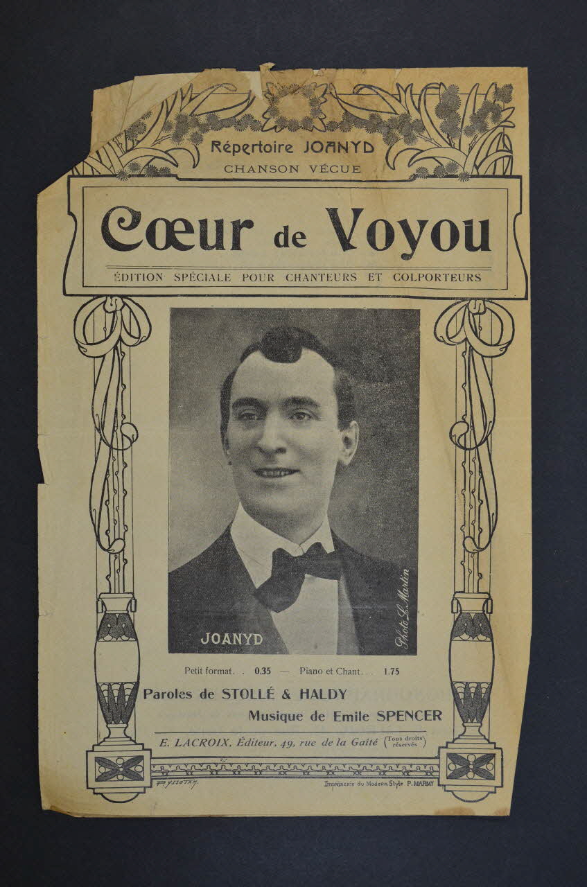 chanson petit format 1966.121.250 Photo Mucem