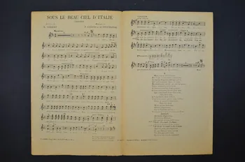 Pierre Codini ; Emile Gilbert ; A. Stoupanse chanson petit format 1919 1965.136.106 Photo Mucem