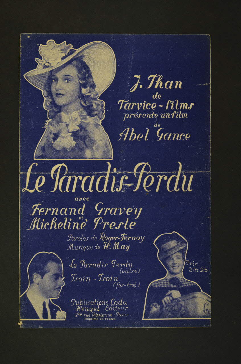 Hans May ; Roger Fernay ; Heugel & Cie; ; Coda S.A. chanson petit format 1940 1965.136.111 Photo Mucem