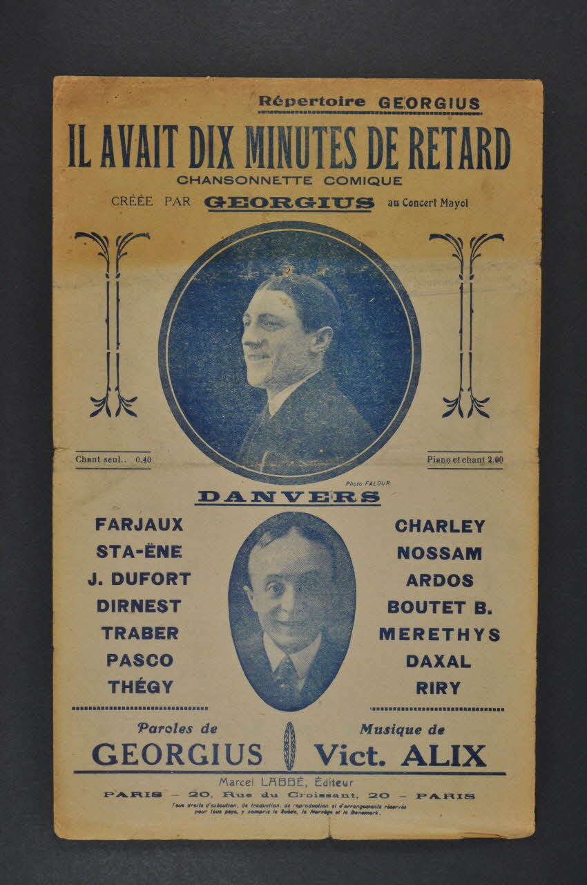 chanson petit format 1966.121.258 Photo Mucem