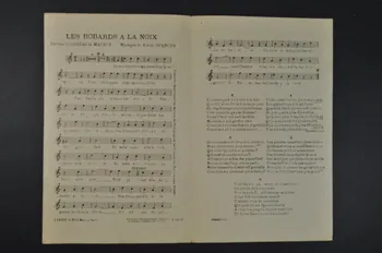 Marcel Bertal ; Emile Spencer ; Louis Maubon ; Carmen Agius ; Jean Péheu chanson petit format 1913 1966.121.259 Photo Mucem