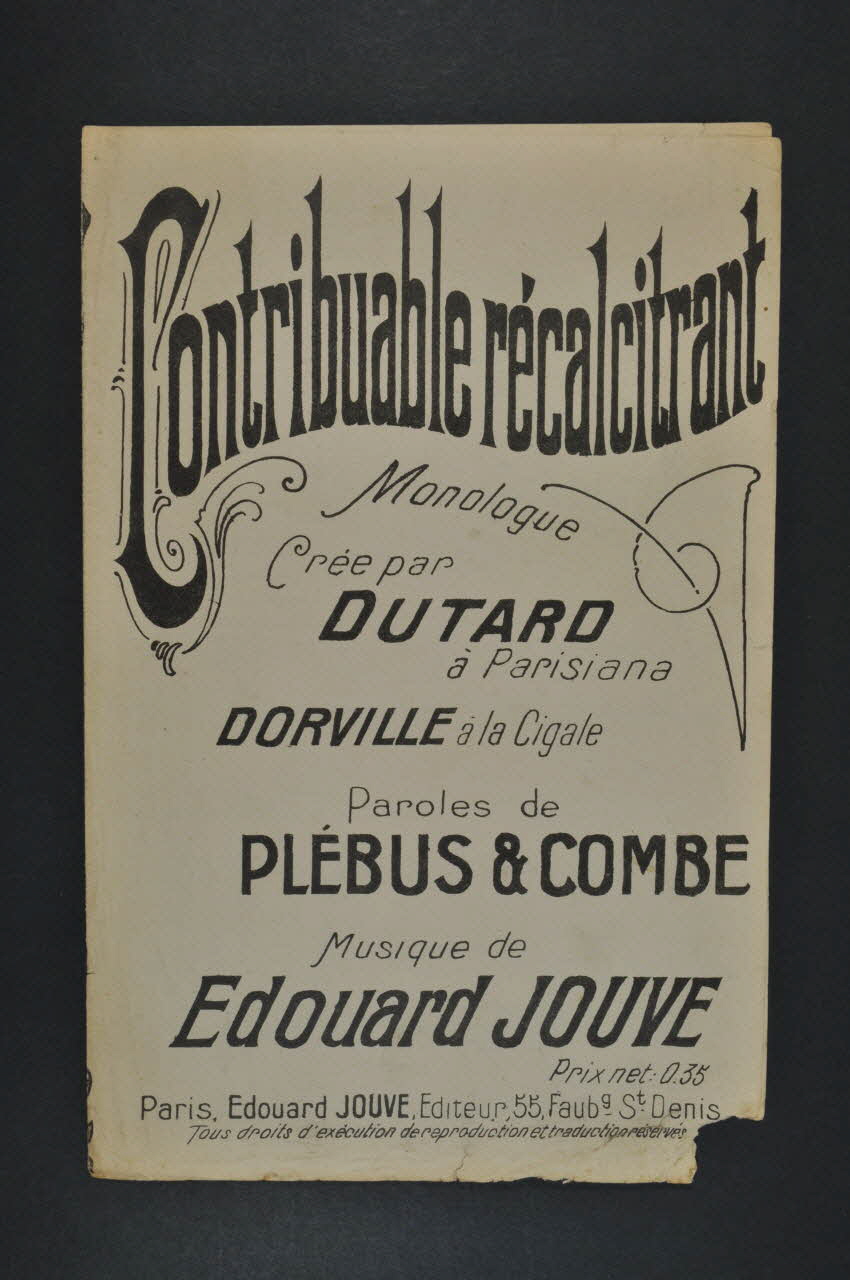 chanson petit format 1966.121.263 Photo Mucem