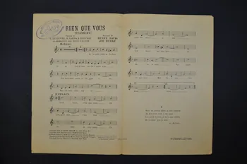 Henri Varna ; Léo Lelièvre ; Fernand Rouvray ; Joe Burke ; Benny Davis ; Lynel ; Francis-Day S.A., Editions; chanson petit format 1925 1965.136.121 Photo Mucem