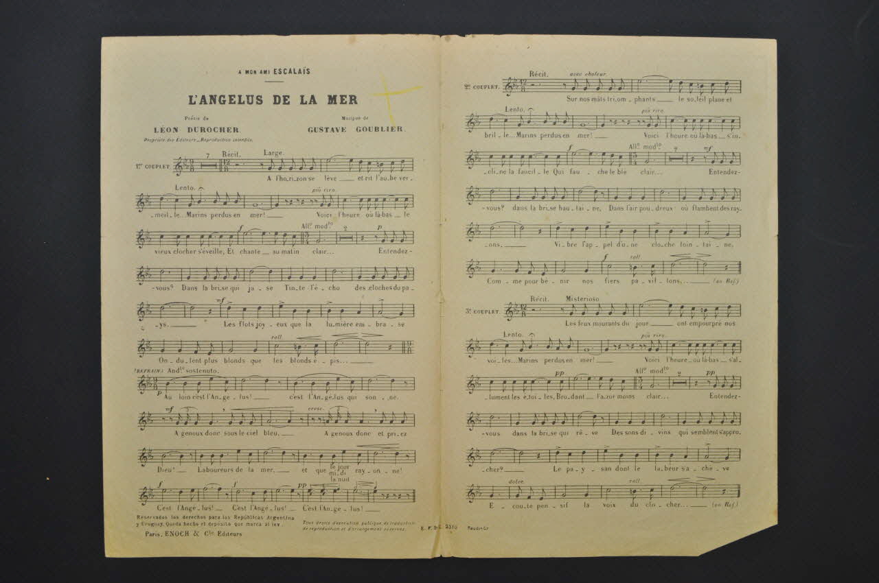 chanson petit format 1965.136.2 Photo Mucem