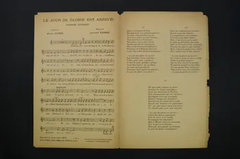 Jules Combe ; Antoine Ferré ; La Criolla ; Léonce Junka chanson petit format 1919 1966.121.277 Photo Mucem