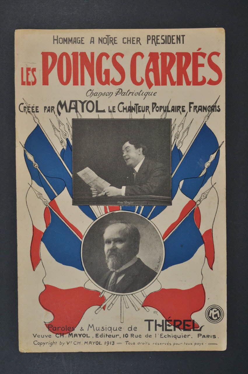 Thérel ; Félix Mayol ; Mayol chanson petit format 1913 1966.121.278 Photo Mucem