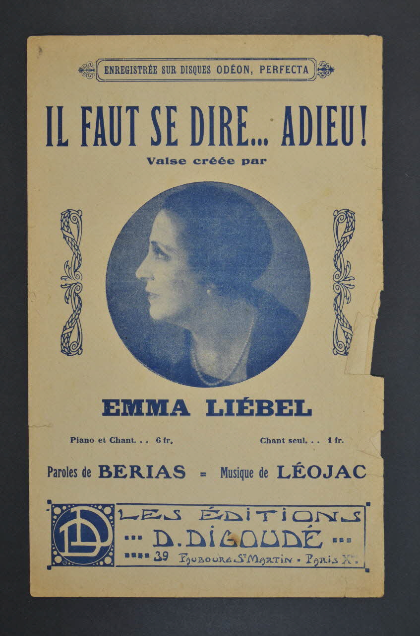 chanson petit format 1965.136.24 Photo Mucem