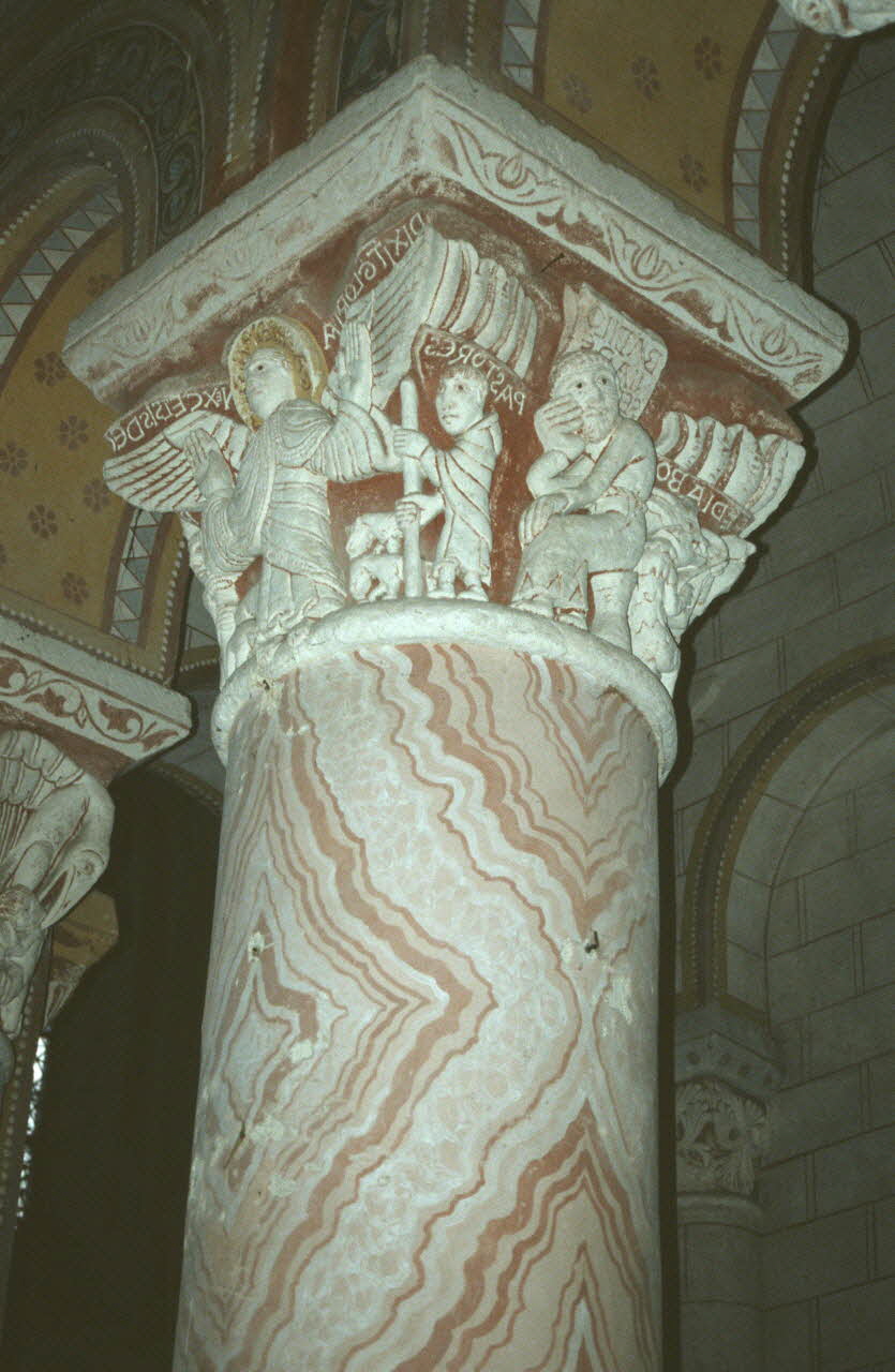 Jean Cuisenier photographie Enquête conduite par Jean Cuisenier à la collégiale Saint-Pierre de Chauvigny dans la Vienne (septembre 1994) Poitou-Charentes, France 1994/9/1 Ph.2007.9.14 Photo