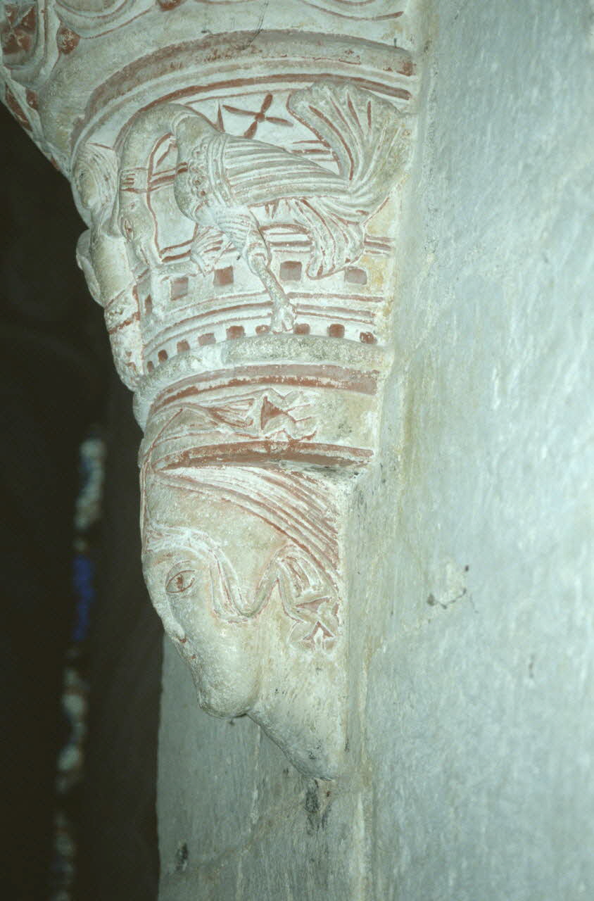 Jean Cuisenier photographie Enquête conduite par Jean Cuisenier à la collégiale Saint-Pierre de Chauvigny dans la Vienne (septembre 1994) Poitou-Charentes, France 1994/9/1 Ph.2007.9.9 Photo