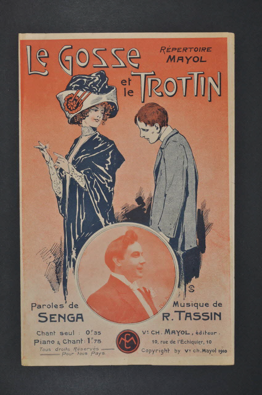 P. Senga ; R Tassin ; Félix Mayol ; Mayol chanson petit format 1910 1966.121.32 Photo Mucem
