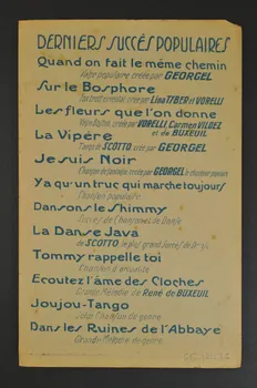 chanson petit format 1966.121.35 Photo Mucem