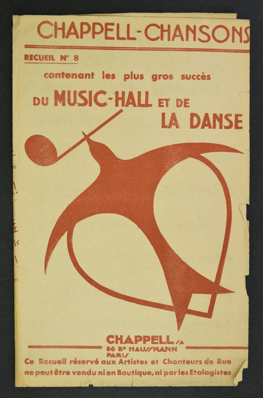 René Buzelin ; Tibor Barczi ; Victor Vallier ; Marc Cab ; Henri Varna ; Ray Ventura ; Paul Misraki ; Adalbert Malcsiner ; Chappell S.A.; recueil petit format 1933 1965.136.35 Photo Mucem
