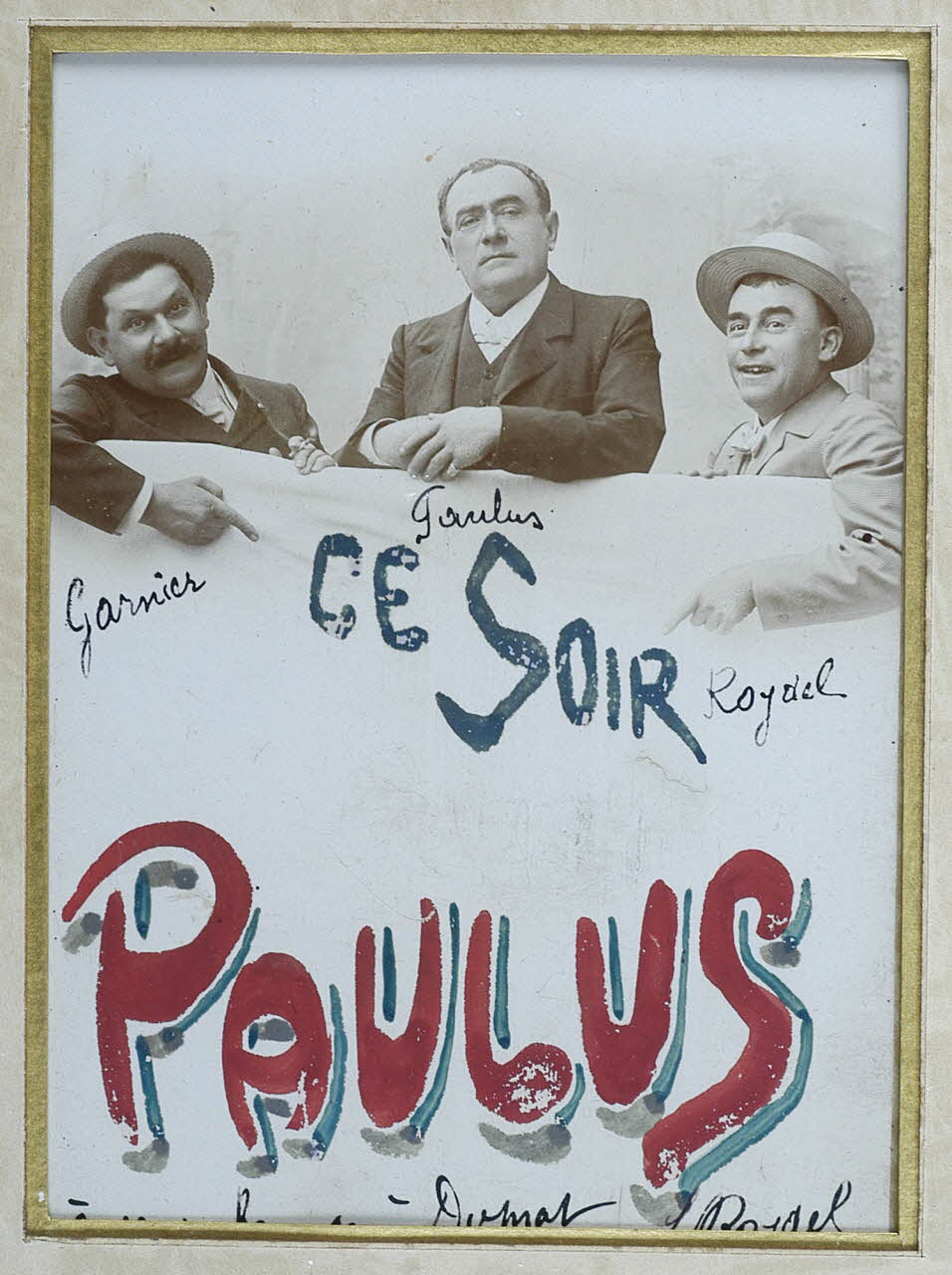 photographie [Portrait de Garnier, Paulus, Roydel] Ph.2009.00.7.1.10 Photo