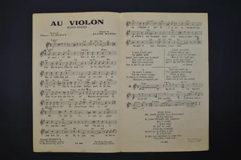 Pierre Alberty ; Alcib Mario ; Monty ; Priolet ; Paul Beuscher chanson petit format 1935 1966.121.37 Photo Mucem