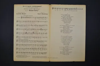 Lucien Boyer ; Karl Hoschna ; Henri Leoni ; Éditions Max Eschig chanson petit format 1911 1966.121.43 Photo Mucem